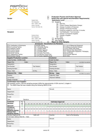 First Part Release