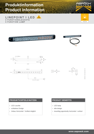 Linepoint I LED 3_Funtion Lamp